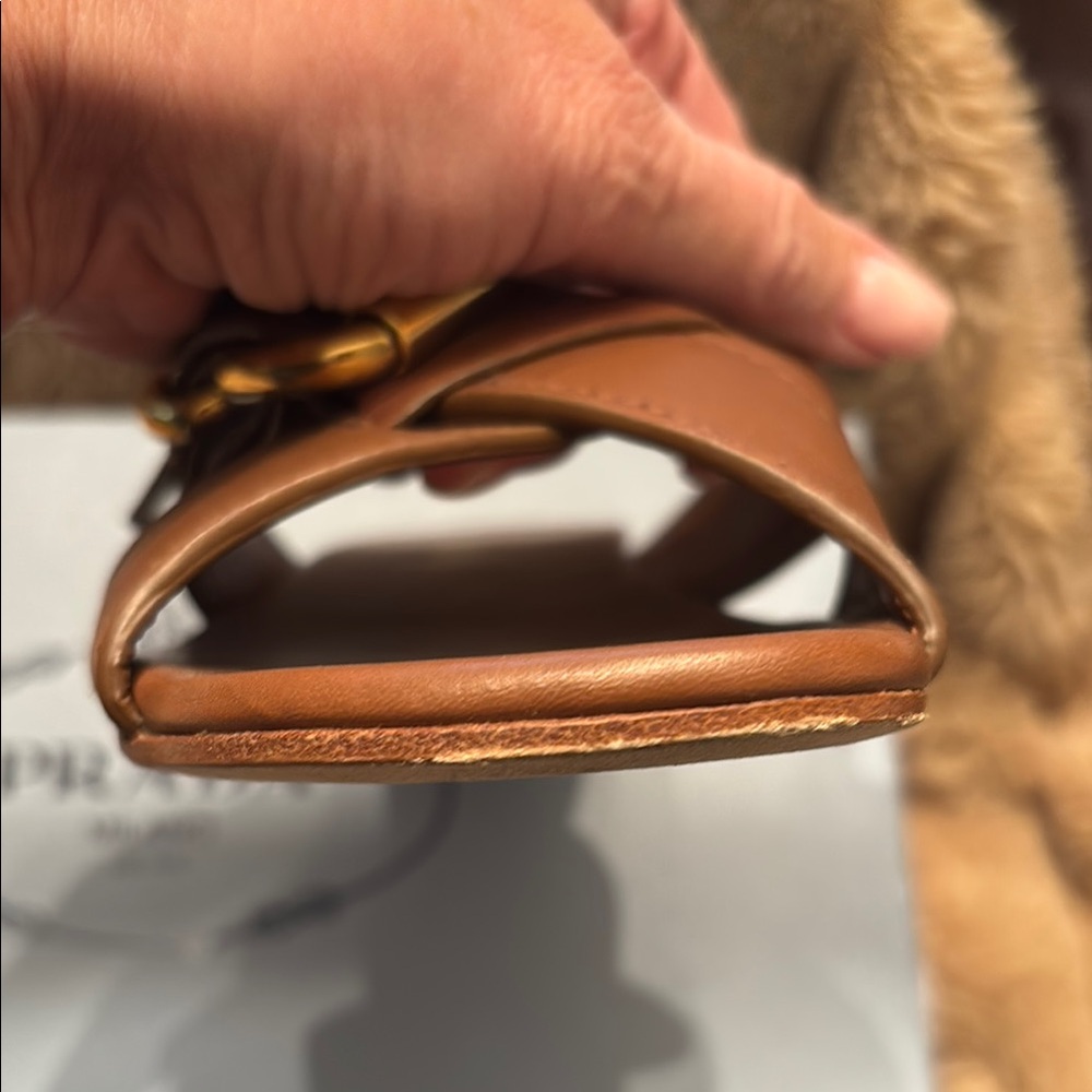 Prada Women's Brown Leather Sandals - Picture 5 of 9